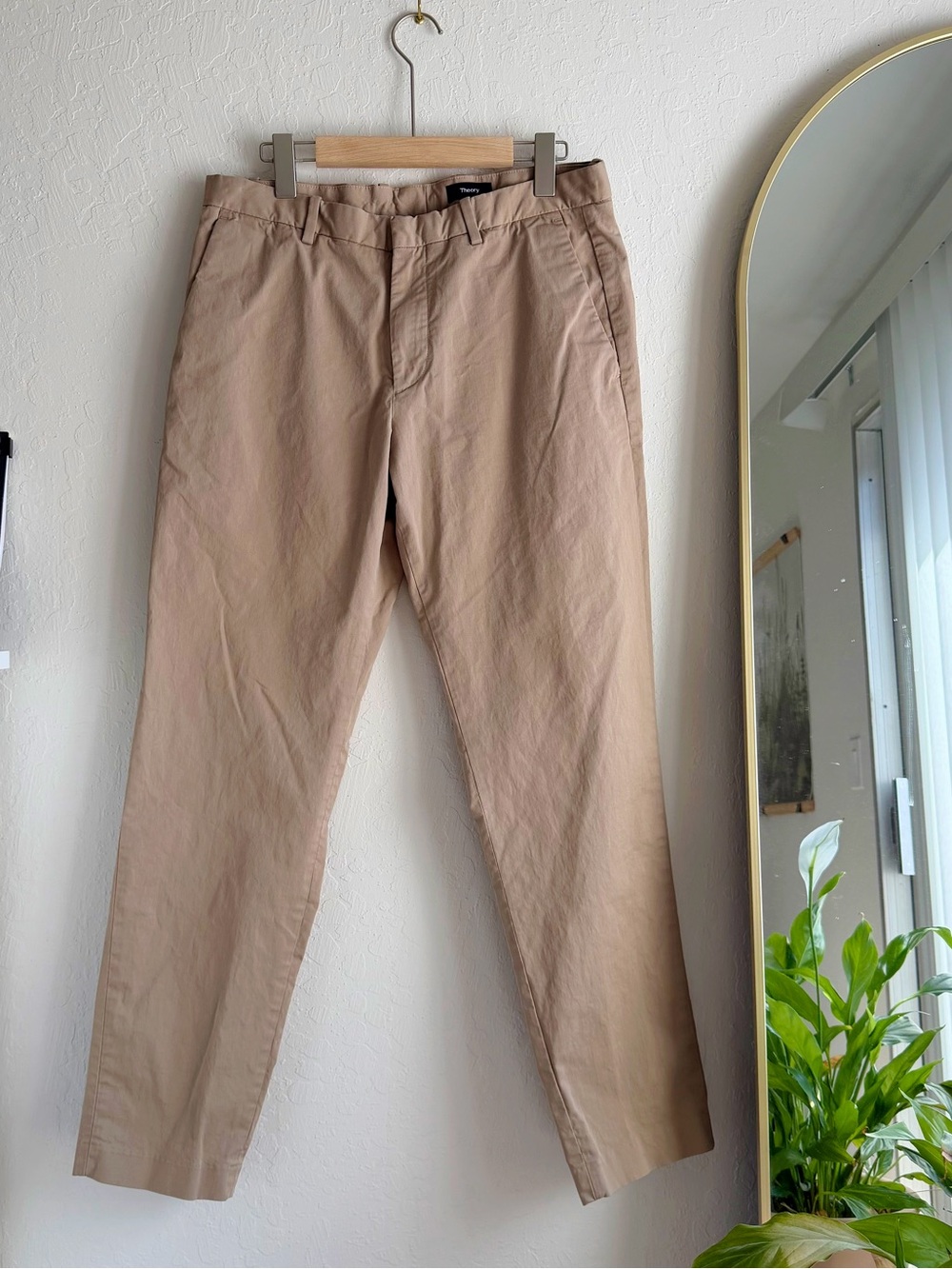 Theory Beige Chino Pants